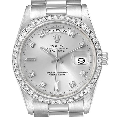 silver presidential rolex